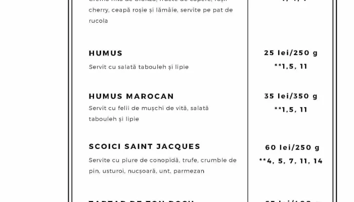 Arte Restaurant -  Meniu - Codlea