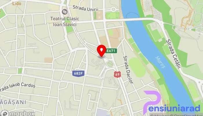 Boul Rosu Residence Hartă - Arad