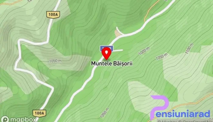 hartă a Cabana Băișoara Hotel în Muntele Băişorii