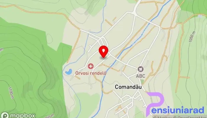 Cabana Comandau Hartă - Comandău