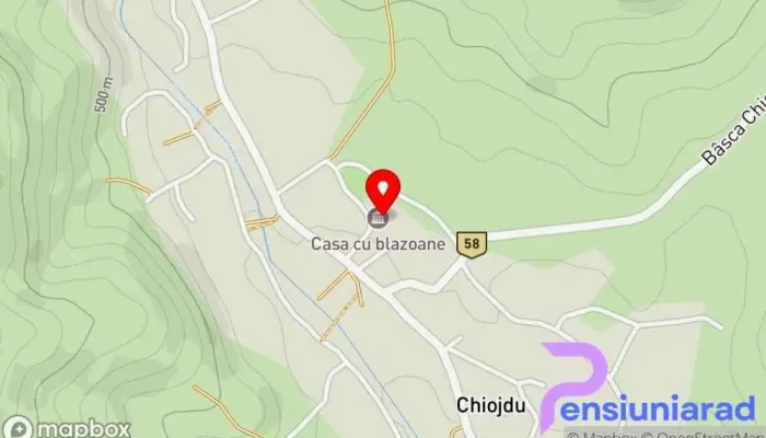 Casa Cu Blazoane Din Chiojdu -  Hartă - Chiojdu
