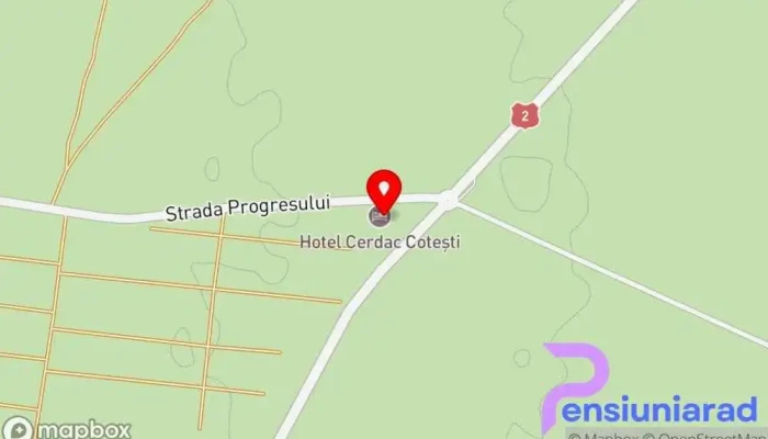Cerdac Cotesti Hartă - Budeşti