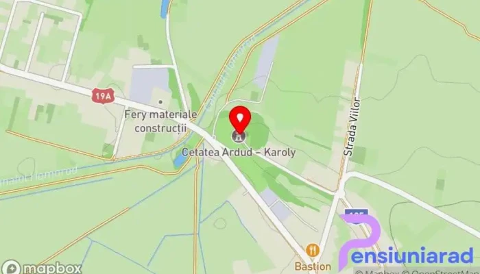 Cetatea Ardud -  Hartă - Ardud