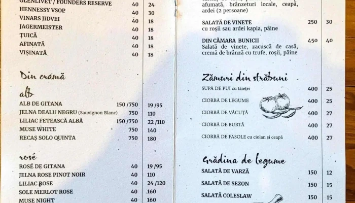 Colt De Rai Meniu - Beliș
