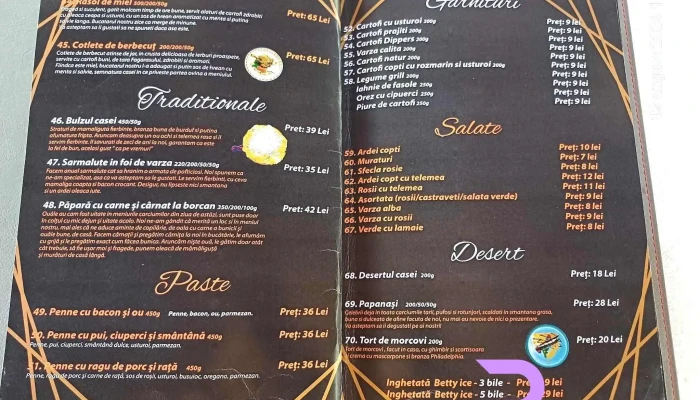 Complexul Turistic Fantanita Craiesei Meniu - Făgăraș
