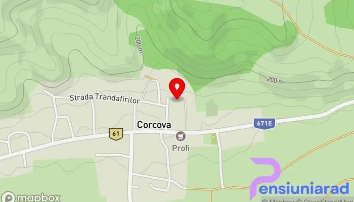 Corcova Roydamboviceanu Hartă - Corcova