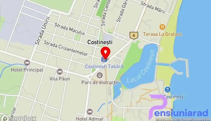 Costinesti Tabara Hartă - Costinești