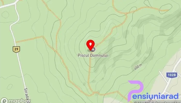 hartă a Crucea Piscul Domnului Loc de pelerinaj în Drajna de Sus