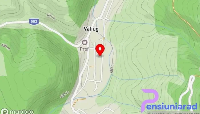 Dorf Haus Cazare In Valiug Franzdorf Caras Severin Romania Hartă - Văliug