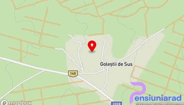 Golestii De Sus Hartă - Goleştii De Sus