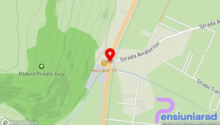hartă a Han Km 17. Restaurant, Motel, Servicii de nuntă în Jucu de Mijloc