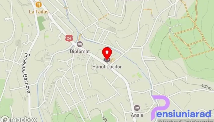Hanul Dacilor -  Hartă - Iași