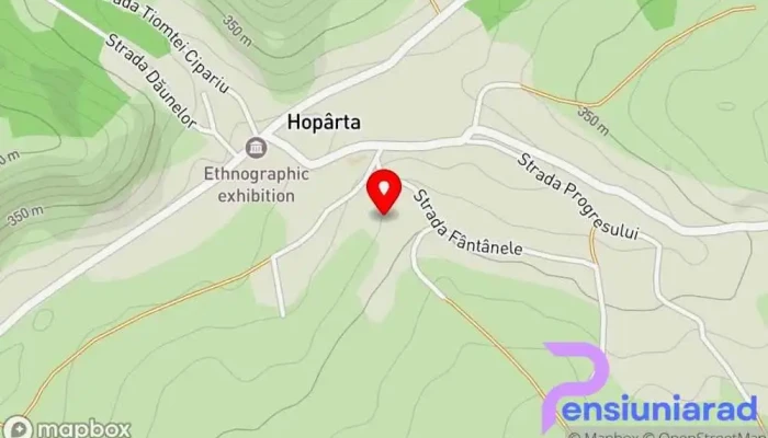 hartă a Hopârta  în Hopârta