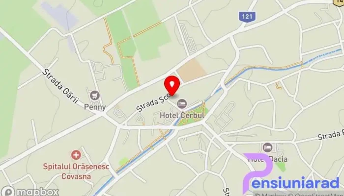Hotel Caprioara Hartă - Covasna