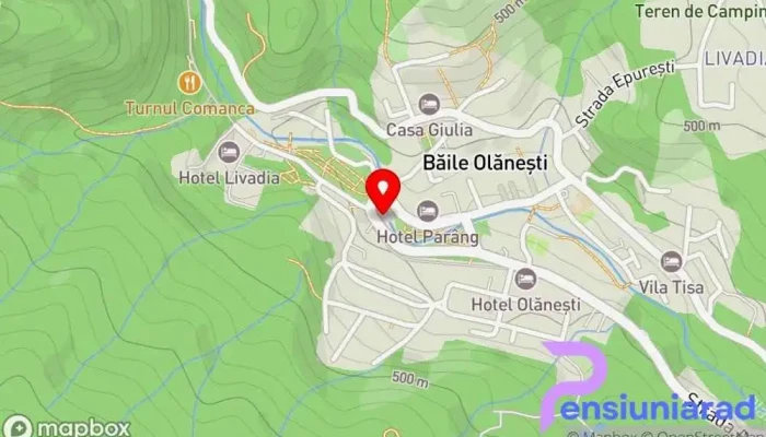 Hotel Central Olanesti -  Hartă - Băile Olănești