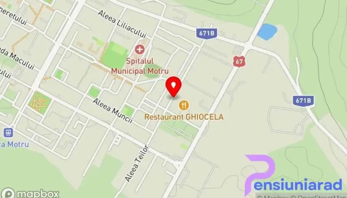 Hotel Ghiocela -  Hartă - Motru