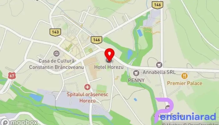 Hotel Horezu -  Hartă - Horezu