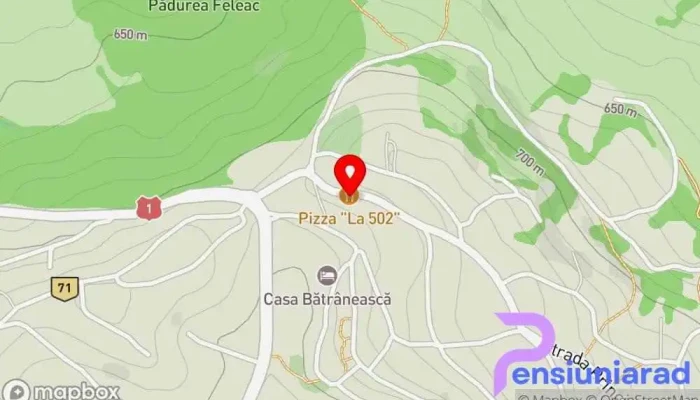 La 502 -  Hartă - Feleacu