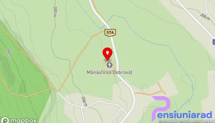 Manastirea Dobrovat Hartă - Dobrovăț