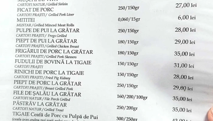 Miercurea Bai Meniu - Miercurea Sibiului