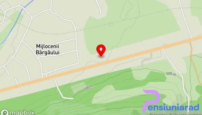 hartă a Mijlocenii Bârgăului  în Mijlocenii Bârgăului