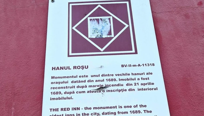 Monument Istoric -    Hanul Rosu 1689 Număr - Brașov