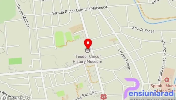 Muzeul De Istorie Teodor Cincu -  Hartă - Tecuci