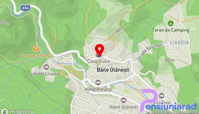 Pensiunea Casa Giulia Olanesti Hartă - Băile Olănești