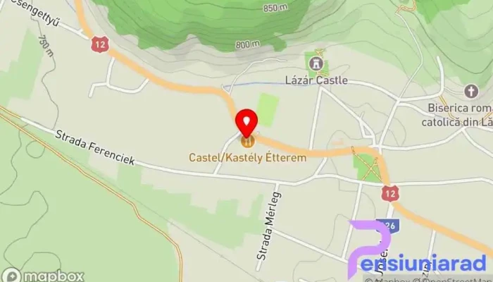 Pensiunea Castelul -  Hartă - Lăzarea