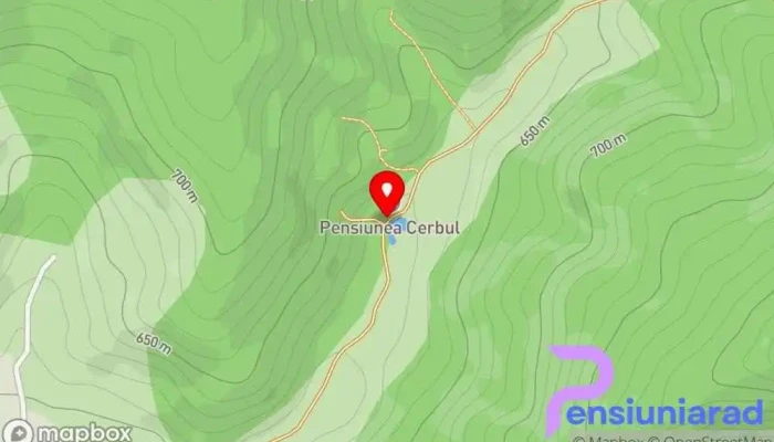 Pensiunea Cerbul Dobarlau Hartă - Valea Dobârlăului