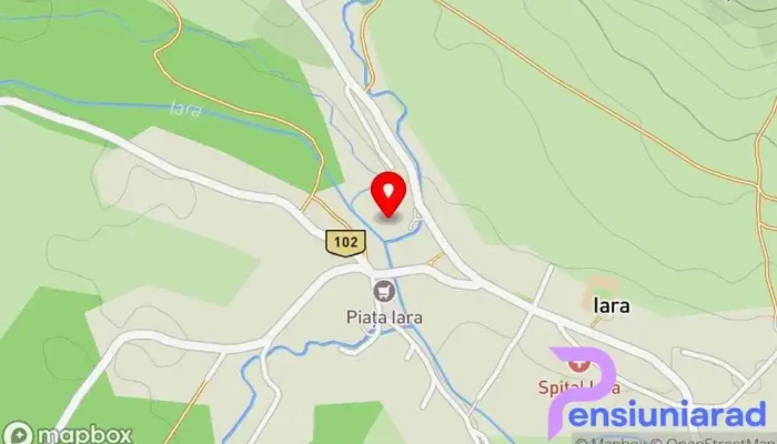 Pensiunea Moara Lipanului -  Hartă - Iara