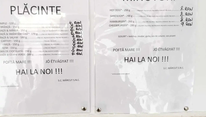 Placintaria La Noi Meniu - Cehu Silvaniei