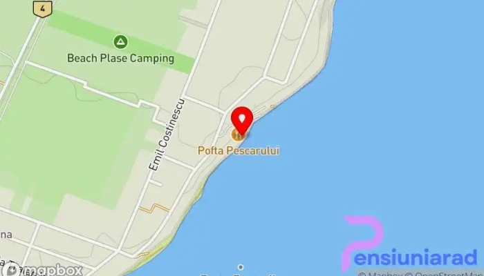 Pofta Pescarului -  Hartă - Costinești