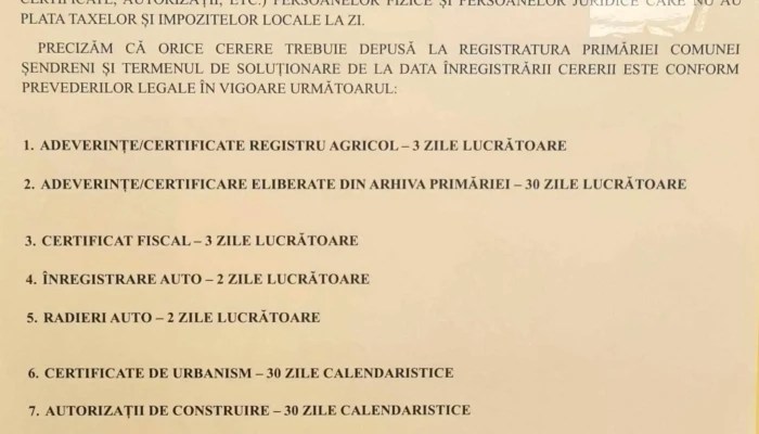 Primaria Sendreni Galați - Galați