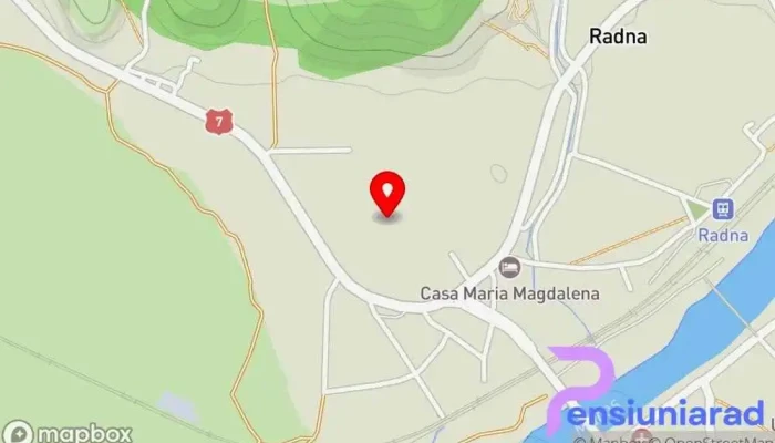 Radna -  Hartă - Radna