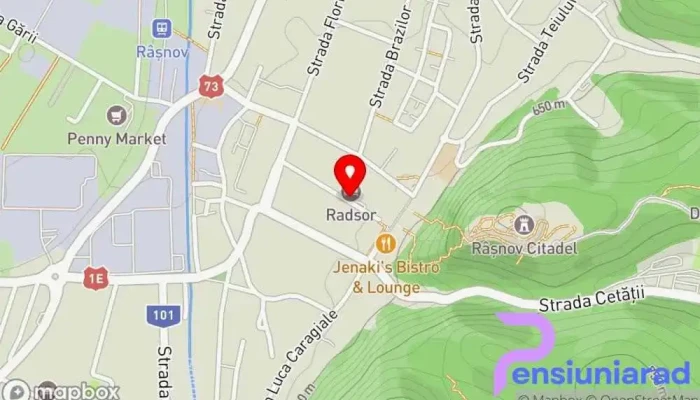 Radsor -  Hartă - Râșnov