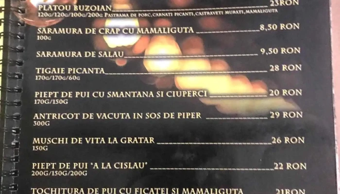 Restaurant 2d -  Meniu - Cislău