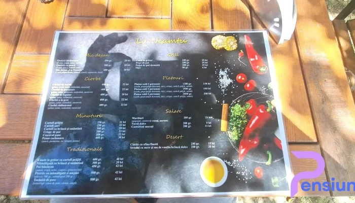 Restaurant La Neamtu Valiug Meniu - Văliug