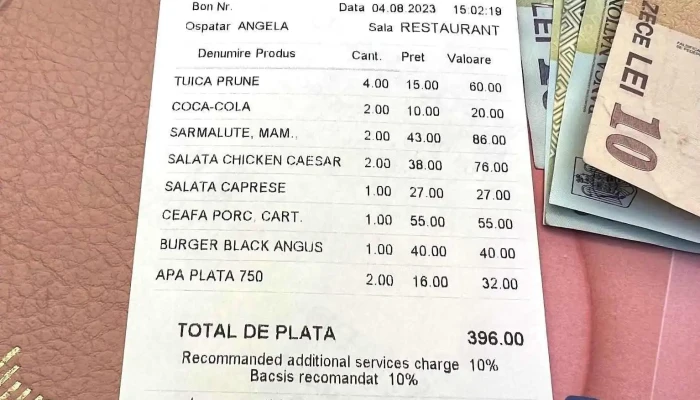 Restaurant Printul Vanator -  Meniu - Turda