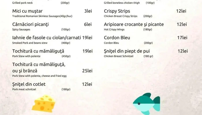 Restaurantcasa Mircea Meniu - Calea Dejului Nr. 23