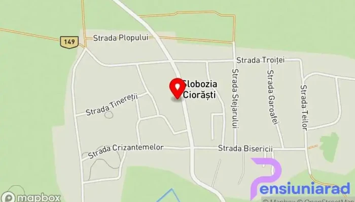 Slobozia Ciorasti Hartă - Slobozia Ciorăşti