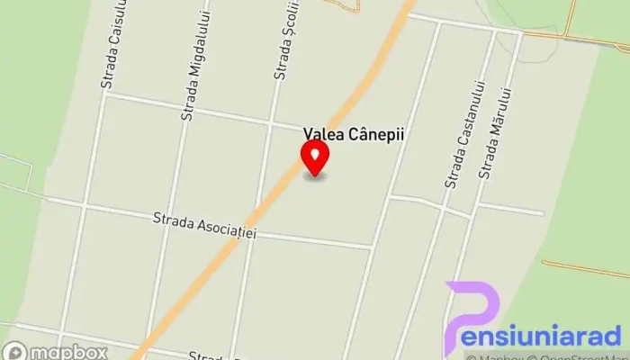 Valea Canepii Hartă - Valea Cânepii