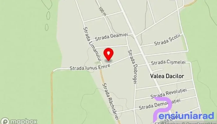 Valea Dacilor -  Hartă - Valea Dacilor